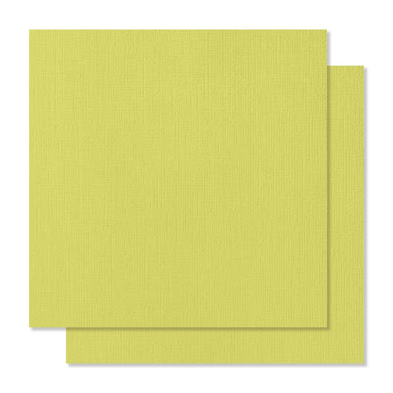 American Crafts 12in x 12in Textured Cardstock - Limeade - Single Sheet