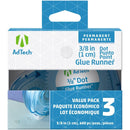 Ad-Tech Permanent Glue Dots 3 pack Clear .375 inch