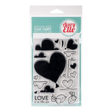 Avery Elle Clear Stamp Set 4X6 inch Love Is In The Air