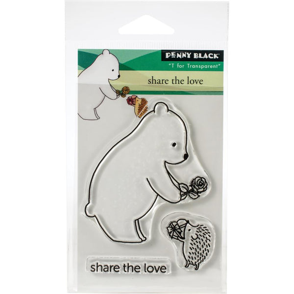 Penny Black Clear Stamps - Share The Love 3in x 4in*