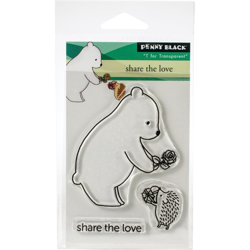 Penny Black Clear Stamps - Share The Love 3in x 4in