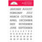 Doodlebug Clear Doodle Stamps Calendar - Typewriter*