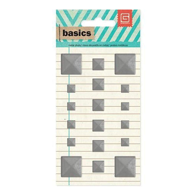 Basic Grey Basics Silver Square Studs