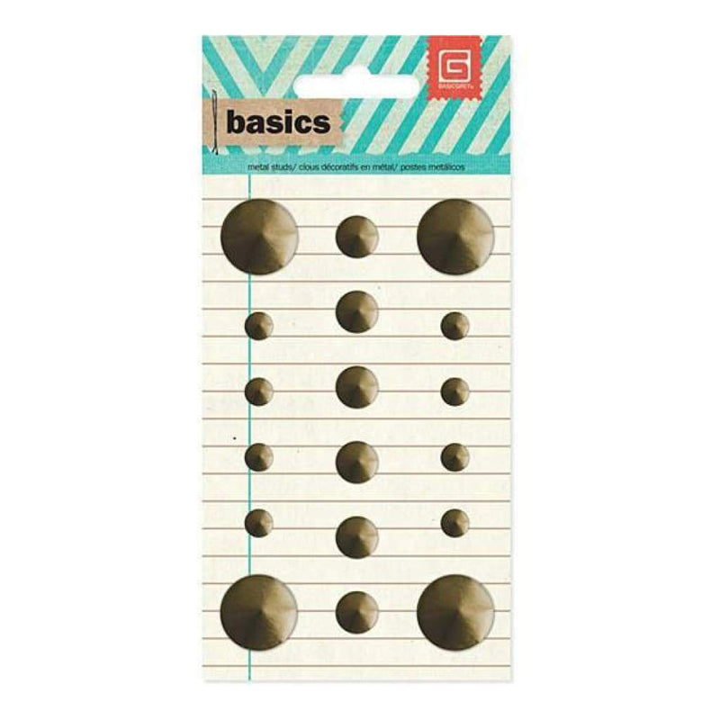 Basicgrey - Brass Circles Metal Studs