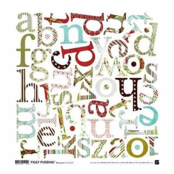 Basicgrey - Figgy 12X12 Monogram Stickers