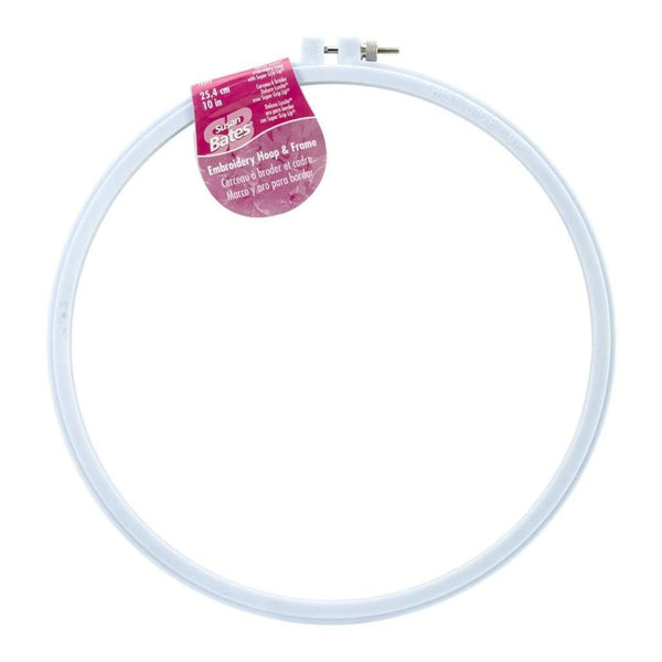 Bates Plastic Embroidery Hoop - Light Blue Size 10 inch