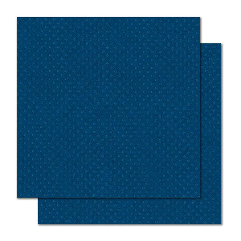 Bazzill - Dotted Swiss Cardstock 12"X12" Night Water/Dotted Swiss
