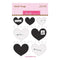 Bella Blvd Legacy Heart Hugs Embellishments 7 pack Black & White