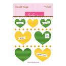 Bella Blvd Legacy Heart Hugs Embellishments 7 pack Sunshine