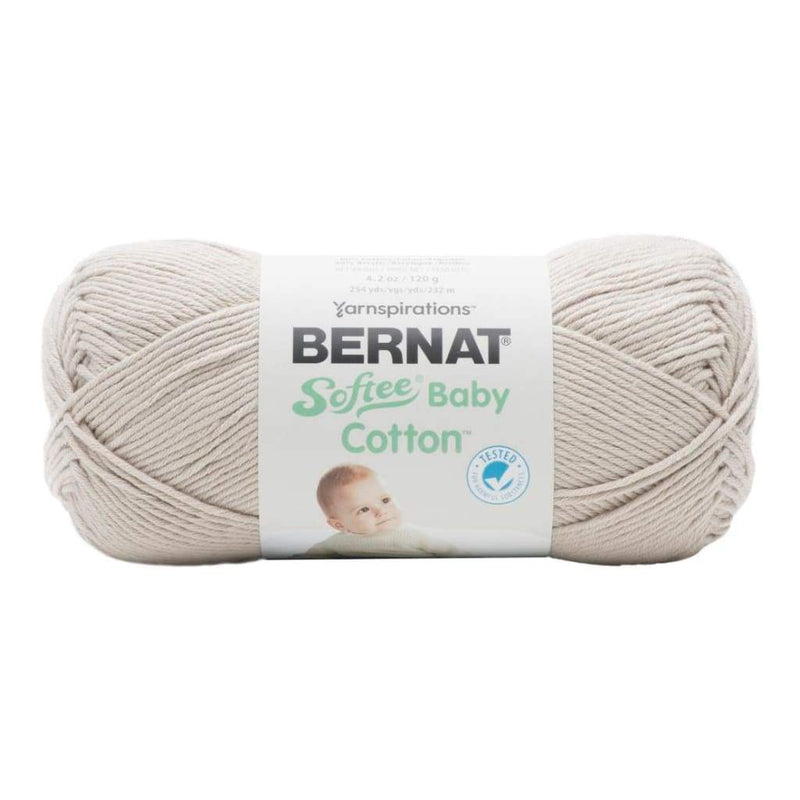 Bernat Softee Baby Cotton Yarn - Feather Grey 120g