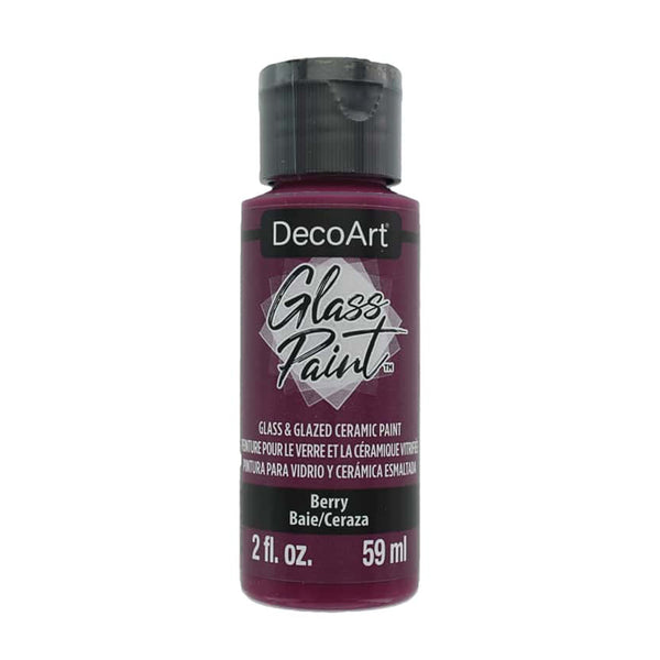 DecoArt Glass Paint 2oz - Berry*
