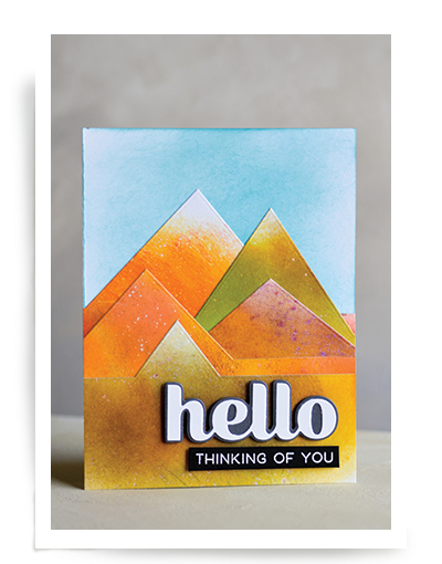Birch Press Design - Triangle Landscape Set Stencil Design*