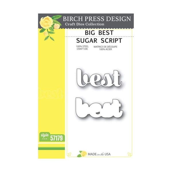 Birch Press Design - Big Best Sugar Script
