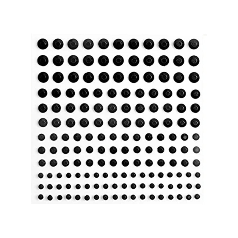 Poppy Crafts Self-Adhesive Rhinestone Sheet -  Black