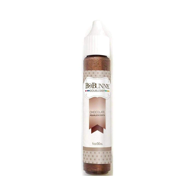 Bo Bunny Double Dot Pearlescents Acrylic Paint Tubes 1oz - Chocolate