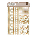 Bo Bunny - Essentials Foil Transfer 9 Inch X12.5 Inch  Accents/Copper