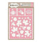 Bo Bunny - Essentials Stickable Stencil 12 Inch X12 Inch  - Falling Leaves