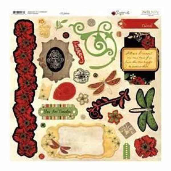 Bo Bunny Press - Serenade - 12X12 Chipboard