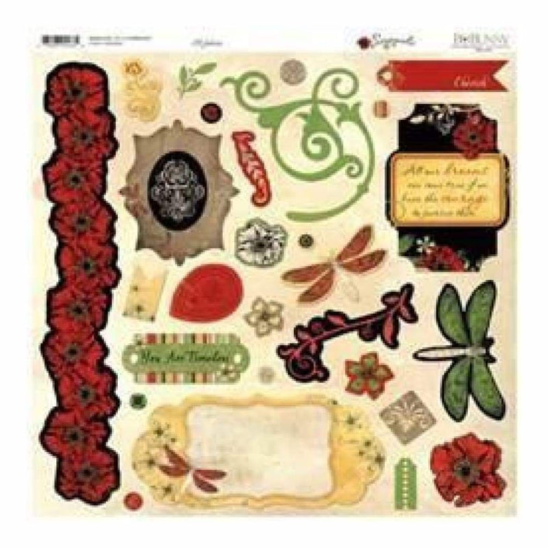 Bo Bunny Press - Serenade - 12X12 Chipboard