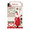 BoBunny - Merry & Bright Adhesive Layered Chipboard W/Glitter & Gems