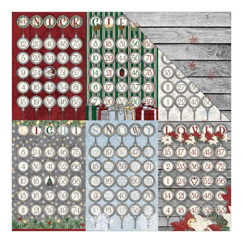 BoBunny - Tis The Season Double-Sided Cardstock 12 inch X12 inch - Ornaments