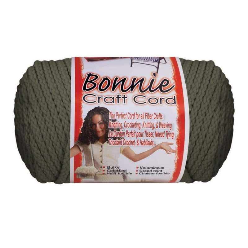 Bonnie Macrame Craft Cord 4mmX100yd - Smoke Gray