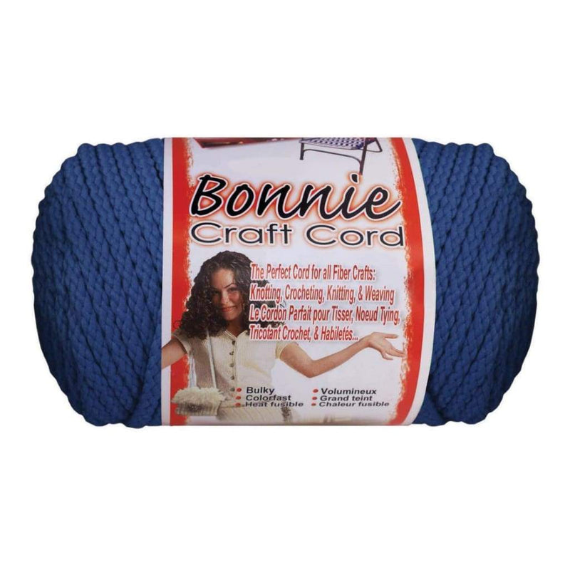 Bonnie Macrame Craft Cord 6mmX100yd - Prussian Blue