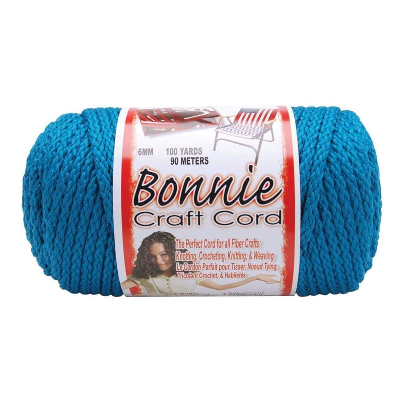 Bonnie Macrame Craft Cord Sapphire 6mm x 100yd