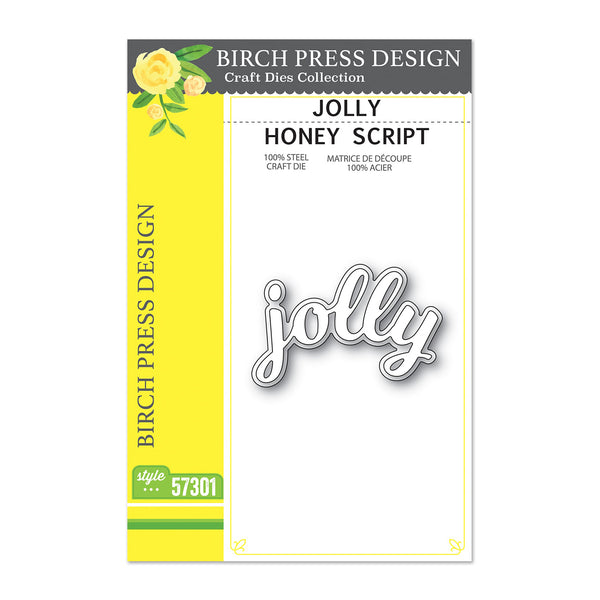 Birch Press Design Dies - Jolly Honey Script