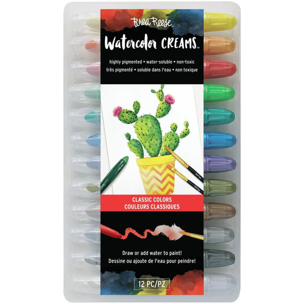Brea Reese Watercolour Creams 12 pack - Classic Colours