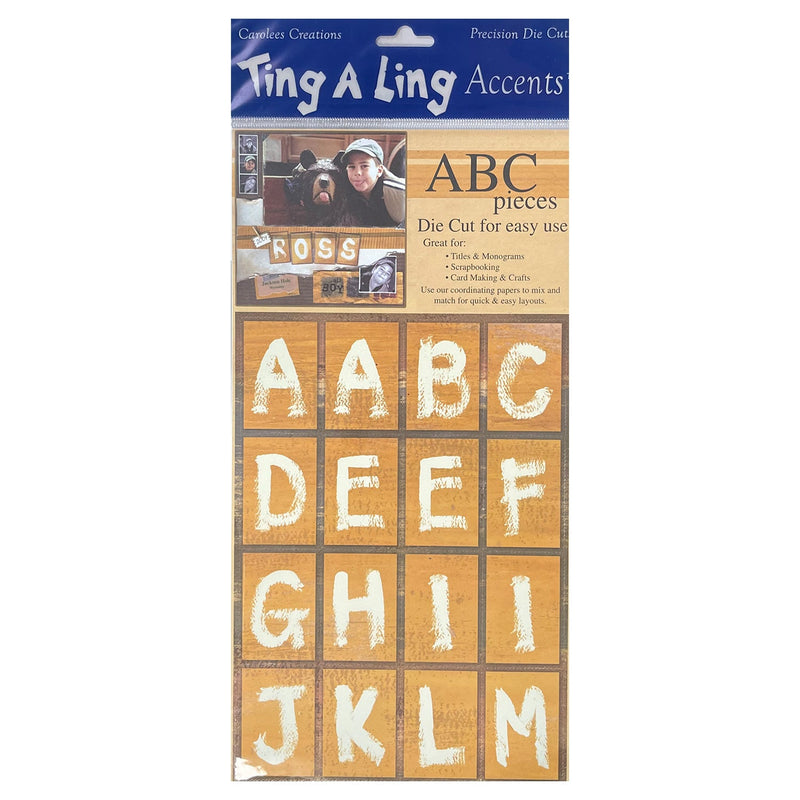 Ting A Ling Accents - Precision Die Cuts - Dry Brushed Capitals