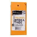 Brutus Monroe Media Tags 4.75 inch X2.38 inch 20 pack Orange