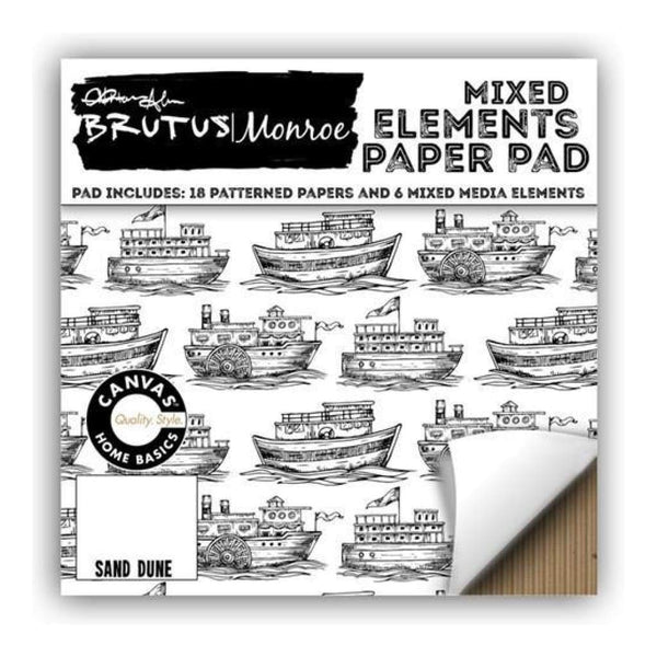 Brutus Monroe Single-Sided Paper Pad 6X6 24 pack Mixed Elements Sand Dune