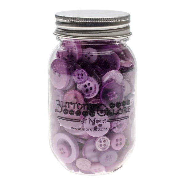 Buttons Galore Button Mason Jars Sour Grapes