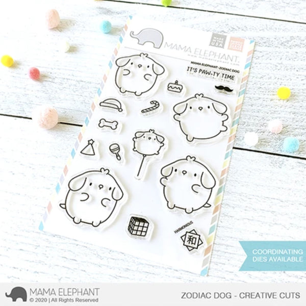 Mama Elephant Stamp Set 4in x 6in - Zodiac Dog*