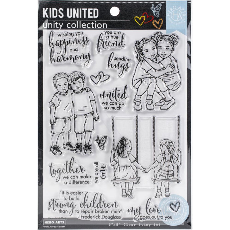 Hero Arts Clear Stamps 6in x 8in - Kids United