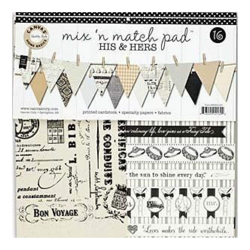 Canvas Corp Mix & Match Pad 12In.  - His & Hers