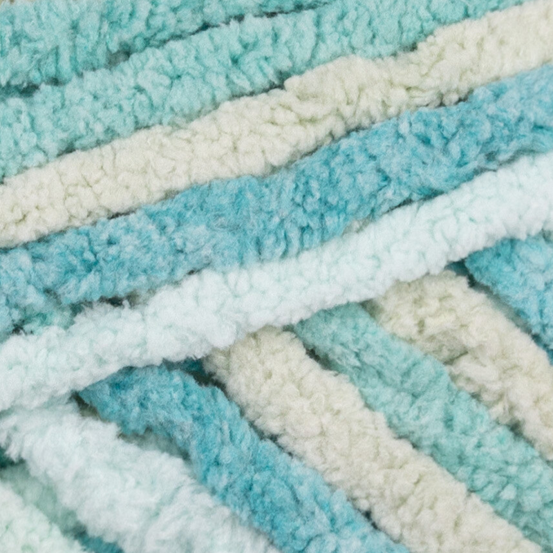 Bernat Baby Blanket Big Ball Yarn Baby Blue Green 10.5oz 300g CraftOnline