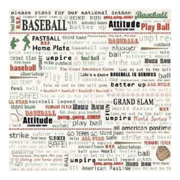 Carolees Creations - Perfect Game 12X12 Paper (Pack Of 10)