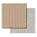 Carolees Creations - Ticking 12X12 Patterned Paper (Pack Of 10)