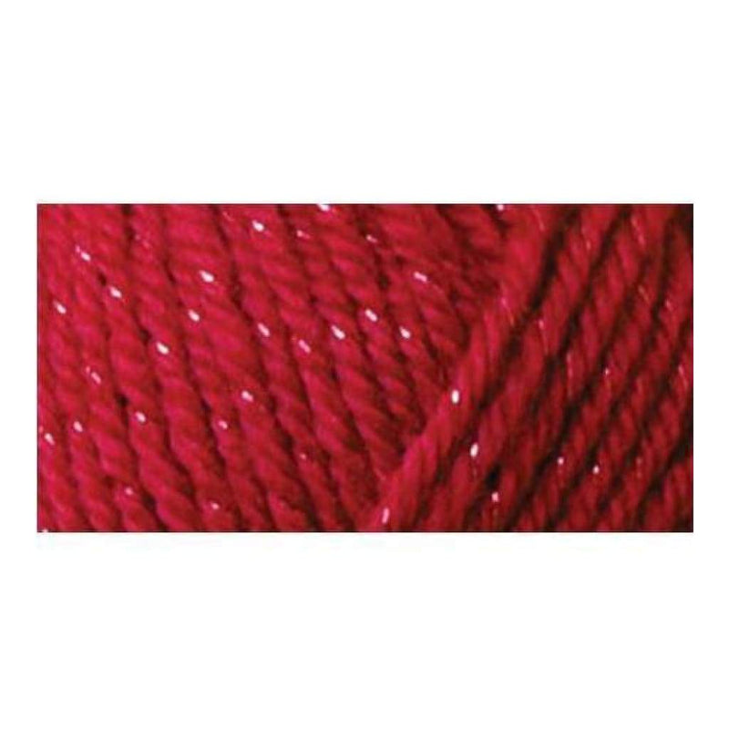 Caron Simply Soft Party Yarn - Rich Red Sparkle - 3oz/85g