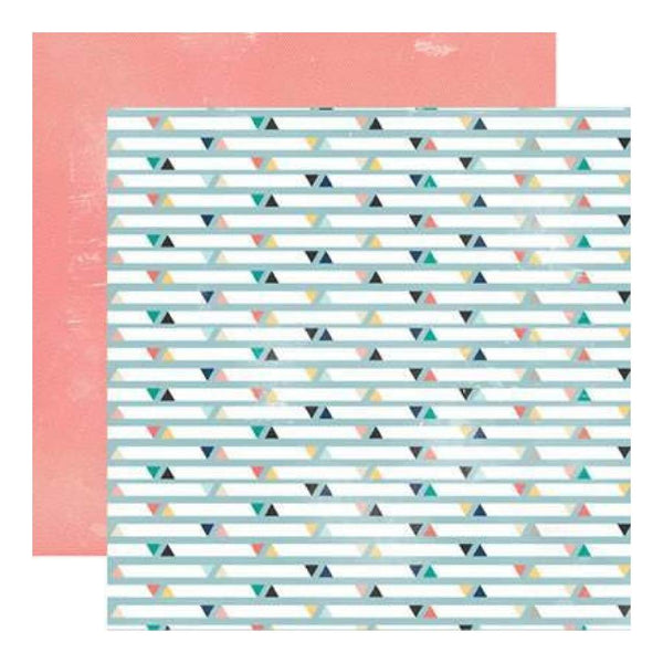 Carta Bella - Hello Again - Triangles 12X12 D/Sided Paper  (Pack Of 10)