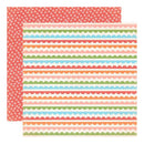 Carta Bella - Alphabet Junction Double-Sided Cardstock 12"X12" Simple Scallops