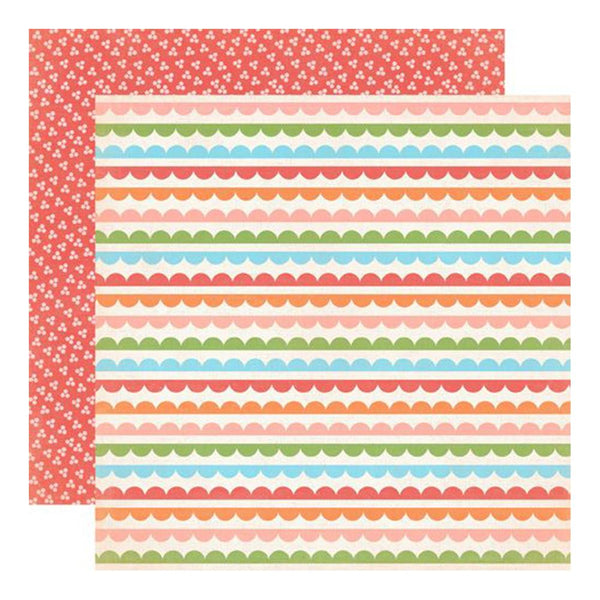 Carta Bella - Alphabet Junction Double-Sided Cardstock 12"X12" Simple Scallops