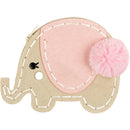 Fabric Editions Needle Creations Felt Coin Purse Kit - All Eyes On You Elephant