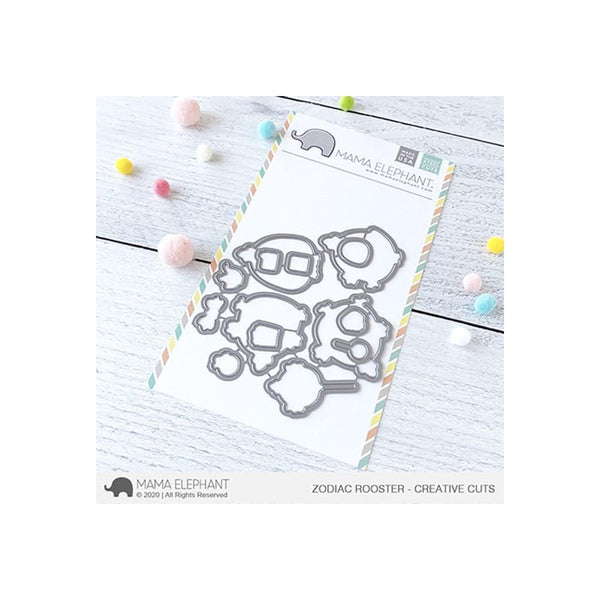 Mama Elephant Creative Cuts Dies - Zodiac Rooster*