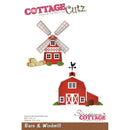 CottageCutz Die Barn & Windmill 3.8inch To 3.2inch