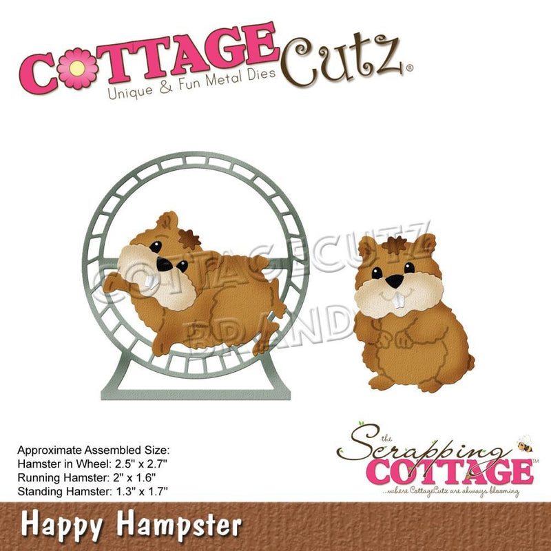 Cottagecutz Dies Happy Hamster 1.3 inch To 2.7 inch