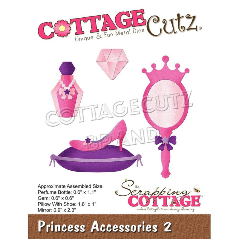 CottageCutz Dies - Princess Accessories 2 .6inch To 2.3inch