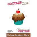 CottageCutz Dies - Birthday Cupcake with Cherry, 1.6 inchX2 inch